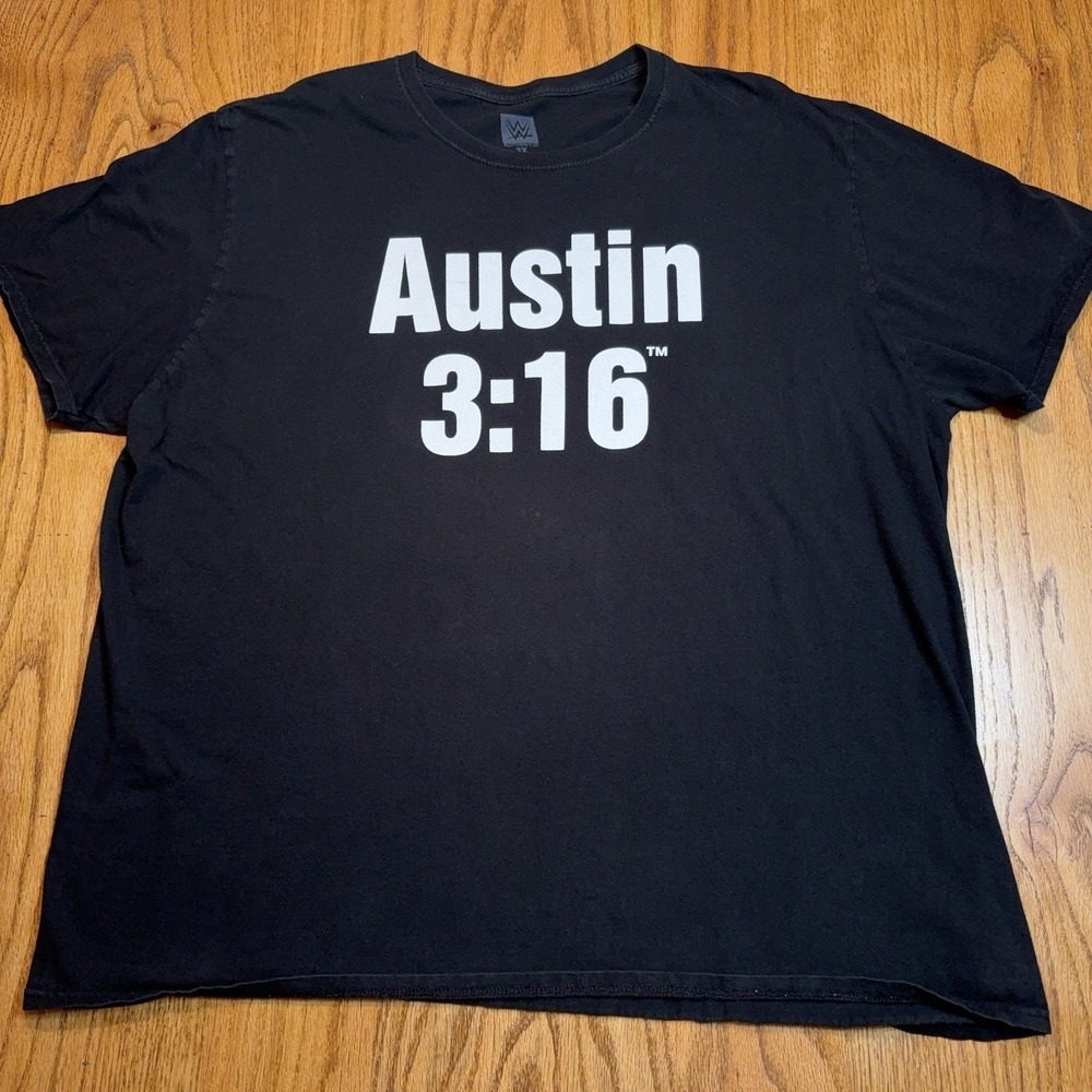 WWE Stone Cold Steve Austin 3:16 Shirt Mens 3XL Black Skull Short Sleeve FLAW
